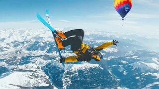 Sky Diving With Skis Sky Diving With Skis